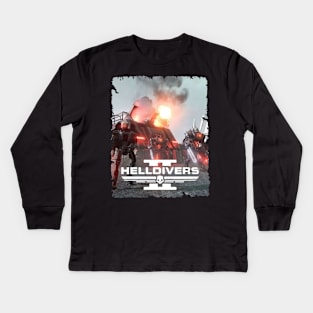 HELLDIVERS 2 BOOTLEG MERCH Kids Long Sleeve T-Shirt